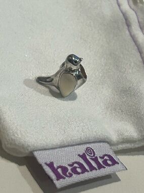 NEW Halia "Peace Dove" Charm - Sterling Silver w/ Cream Inlay